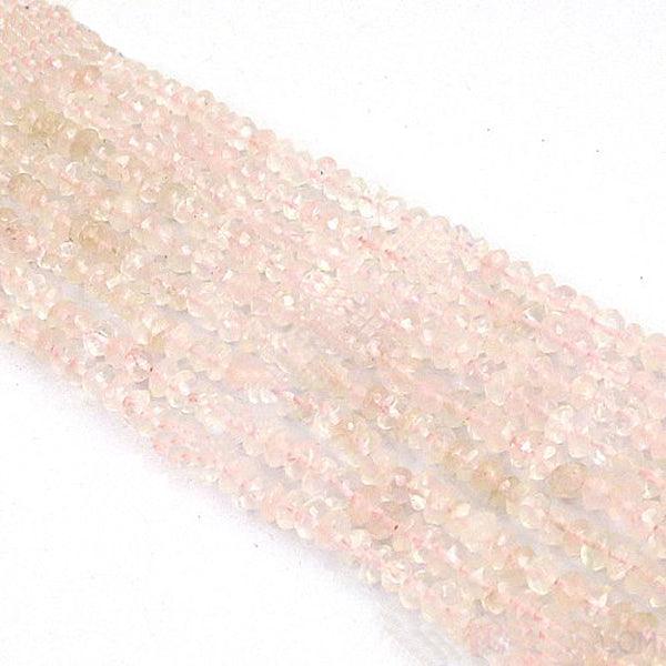 Beautiful Light Rose Quartz Gemstone Pink Beads Strands showcasing unique design and craftsmanship, perfect for elegant jewelry.