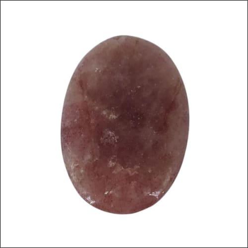 Certified Healing Strawberry Quartz Stone with a beautiful pink hue, showcasing its solid quality and aesthetic appeal.