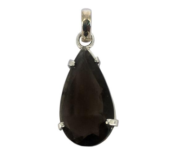 Chintamani Gemstone Pendant in pear shape, crafted from 925 sterling silver, showcasing elegance and sophistication.