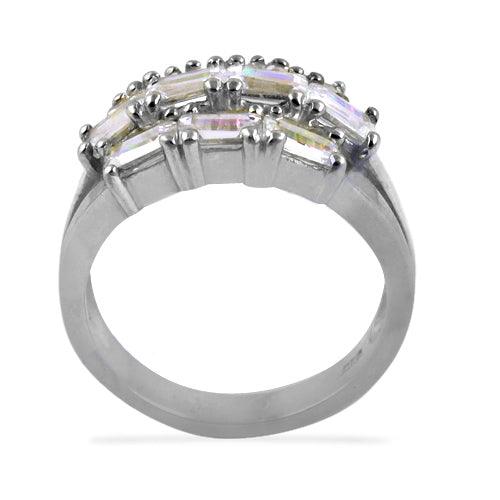 Classic Cubic Zirconia Gemstone 925 Silver Ring featuring a vibrant cubic zirconia set in high-quality 925 silver, showcasing elegance and sophistication.