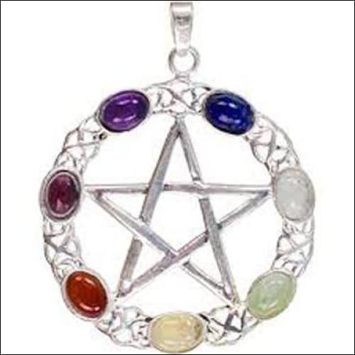 Designer Star Shape Multi Gemstone 925 Silver Pendant featuring colorful gemstones set in a unique star design, crafted from high-quality sterling silver.
