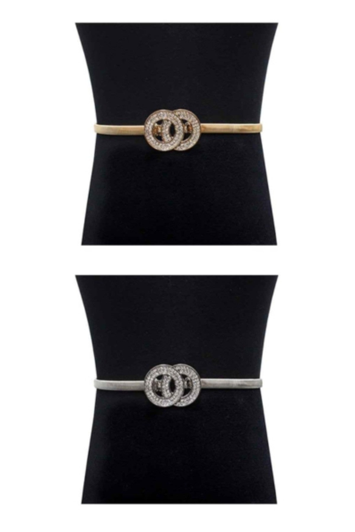 Double Ring Buckle Spring Chain Belt featuring a stylish design with a stretchable fit and durable spring chain construction.