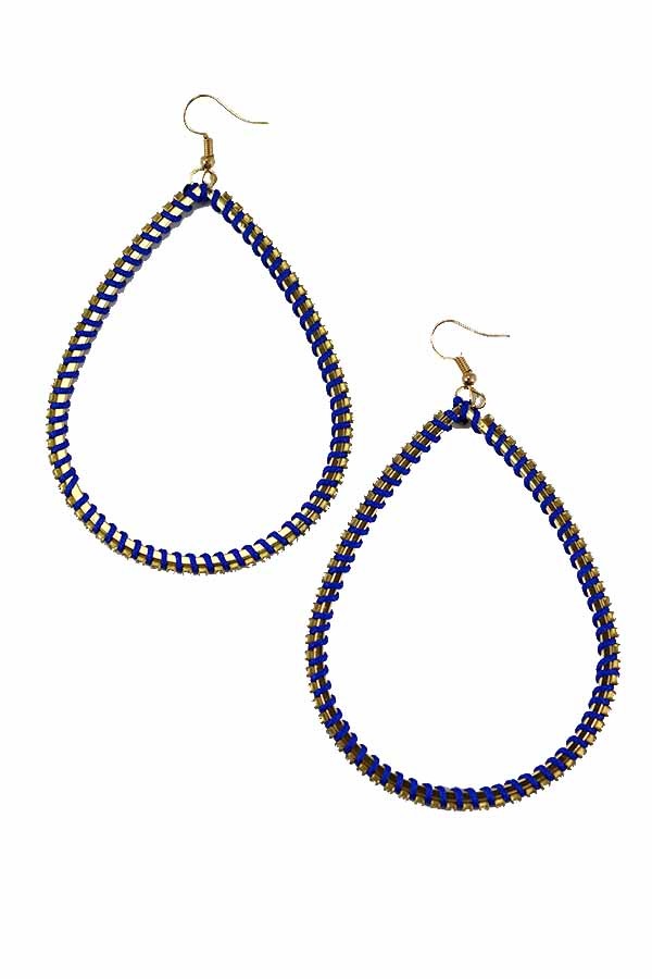 Elegant teardrop earrings with rhinestones and fish hook design, showcasing a sparkling and stylish accessory.
