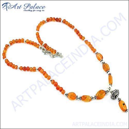 Elegant Red Onyx Gemstone Silver Necklace showcasing vibrant red onyx set in a delicate silver design, perfect for any occasion.