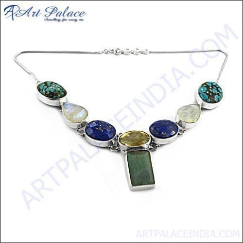 Elegant Simple Design Silver Necklace showcasing minimalist style, perfect for any occasion.