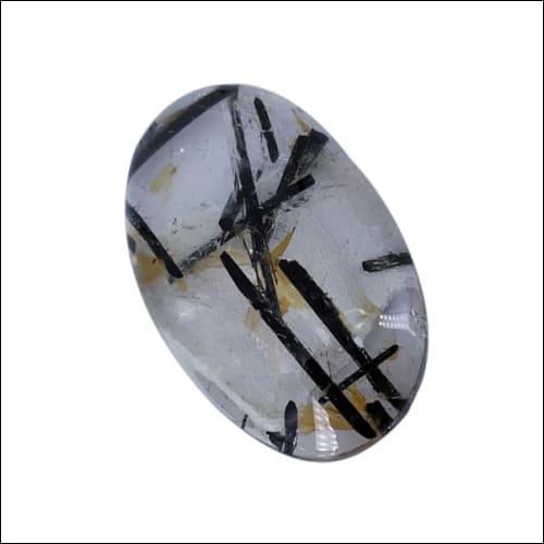 Exotic Black Rutile Stone showcasing its unique black texture and elegant design, perfect for jewelry.