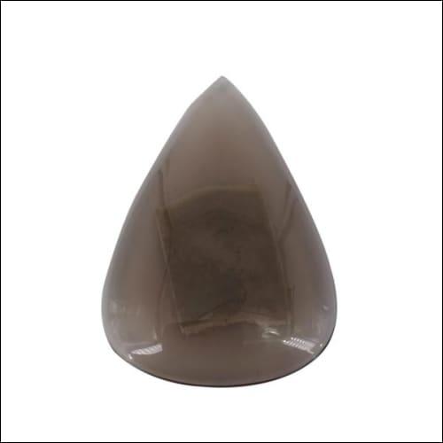A polished brown Smokey Quartz stone showcasing its smooth surface and unique color, perfect for healing and elegance.