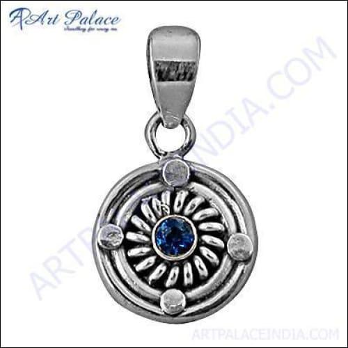 Exquisite Indian Designer Gemstone Silver Pendant featuring intricate designs and vibrant gemstones, showcasing traditional craftsmanship.
