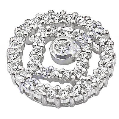 A stunning piece of jewelry featuring cubic zirconia set in 925 silver, showcasing intricate design and craftsmanship.