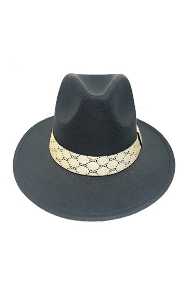 A stylish Fashion Fedora made from 100% polyester, featuring a classic design suitable for various occasions.