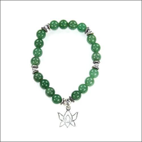 Green Aventurine Gemstone Beads Bracelet featuring a delicate butterfly pendant, showcasing round beads and elegant design.