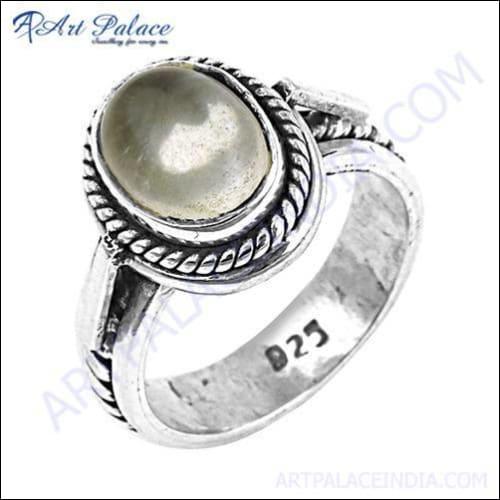 Handmade Rare Crystal Gemstone Silver Ring featuring unique gemstones set in an elegant silver band, showcasing exquisite craftsmanship.