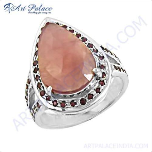 A stunning Hot Dazzling Ruby Gemstone Ring crafted from 925 sterling silver, featuring a vibrant ruby centerpiece set in an elegant design.