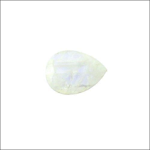 A stunning loose pear-shaped Rainbow Moonstone showcasing its ethereal glow and unique iridescence, perfect for elegant jewelry design.