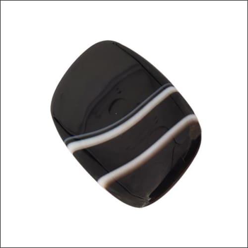 Lovely Black Sardonyx Stone showcasing its deep black hues and unique patterns, perfect for elegant jewelry.