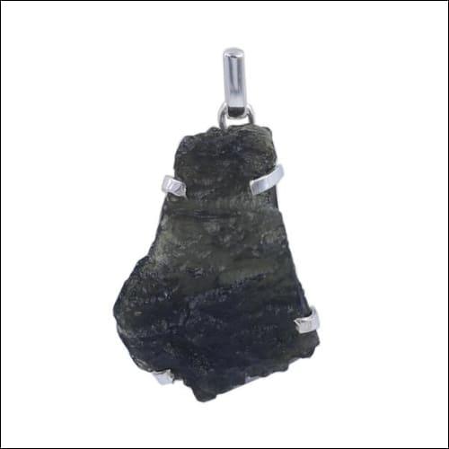 Moldavite 925 Silver Gemstone Pendant showcasing its unique green color and intricate silver setting, perfect for healing and spiritual growth.