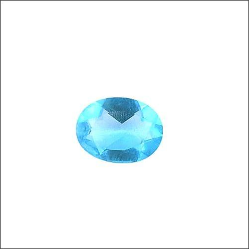 Natural Blue Topaz Glass Semi-Precious Gemstone with a captivating blue hue and excellent clarity, perfect for jewelry making.