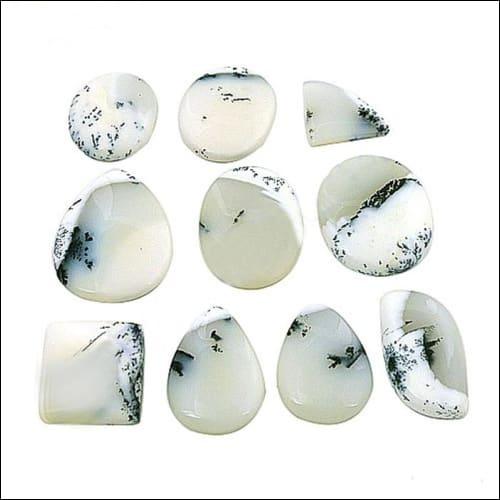 Natural Dendrolite Opal Loose Gemstone set in 925 Sterling Silver, showcasing intricate dendritic patterns and vibrant colors.