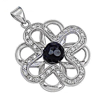 A collection of exquisite sterling silver gemstone pendants featuring various colorful gemstones, elegantly displayed.