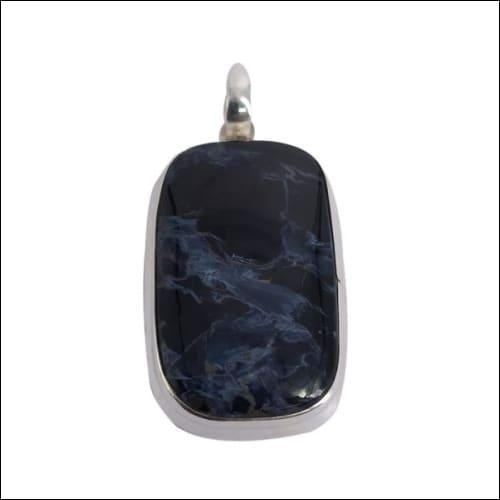 A stunning Pietersite stone pendant set in 925 silver, showcasing unique swirling patterns and vibrant colors, perfect for elegant jewelry lovers.