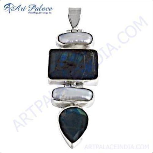 Quality Freshwater Pearl and Labradorite Gemstone Sterling Silver jewelry, showcasing elegant design and craftsmanship.
