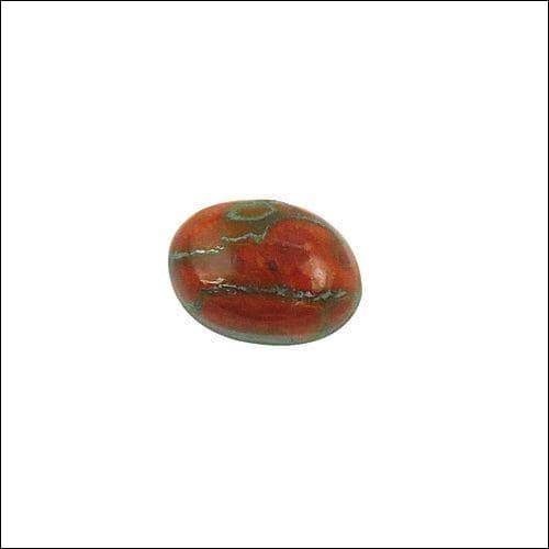 A beautifully faceted Red Copper Turquoise Loose Gemstone showcasing reddish hues and coppery veins, perfect for jewelry making.