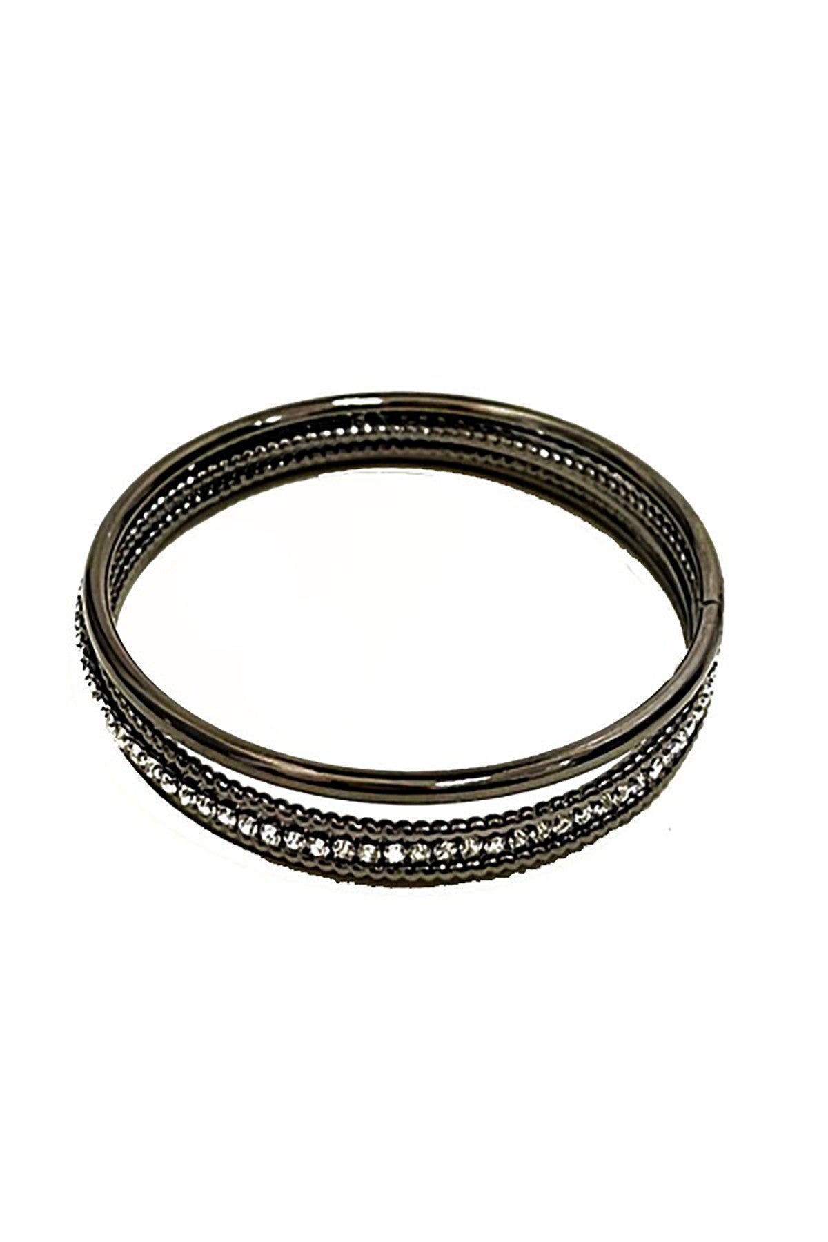 Rhinestone Multi Bangle Bracelet featuring sparkling rhinestones on a sleek bangle design, perfect for any occasion.