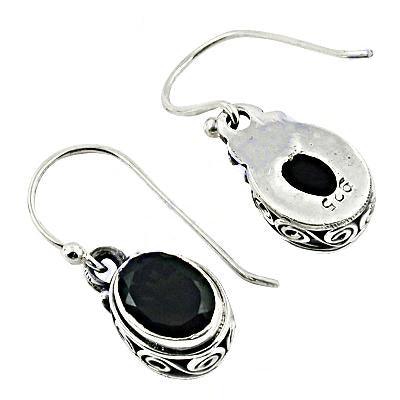 A pair of elegant Smokey Quartz Gemstone 925 Silver Earrings showcasing a rich brown gemstone set in high-quality silver.