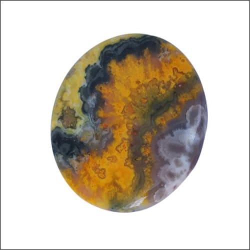 Solid Bumble Bee Stone necklace featuring vibrant natural gemstones, showcasing unique colors and patterns, crafted by Art Palace, Jaipur.