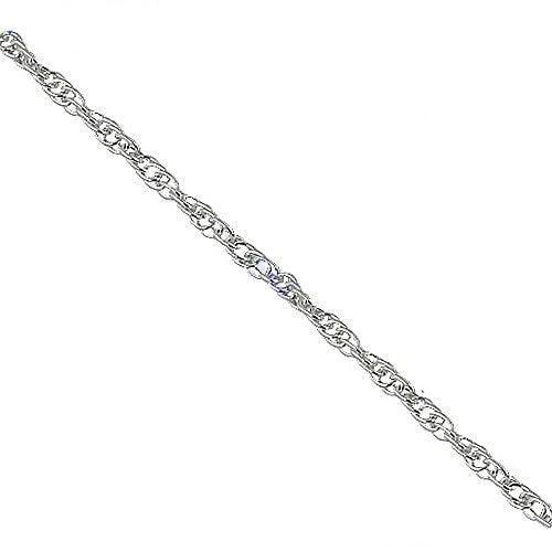 A stunning sterling silver chain showcasing exquisite craftsmanship and timeless elegance, perfect for any occasion.