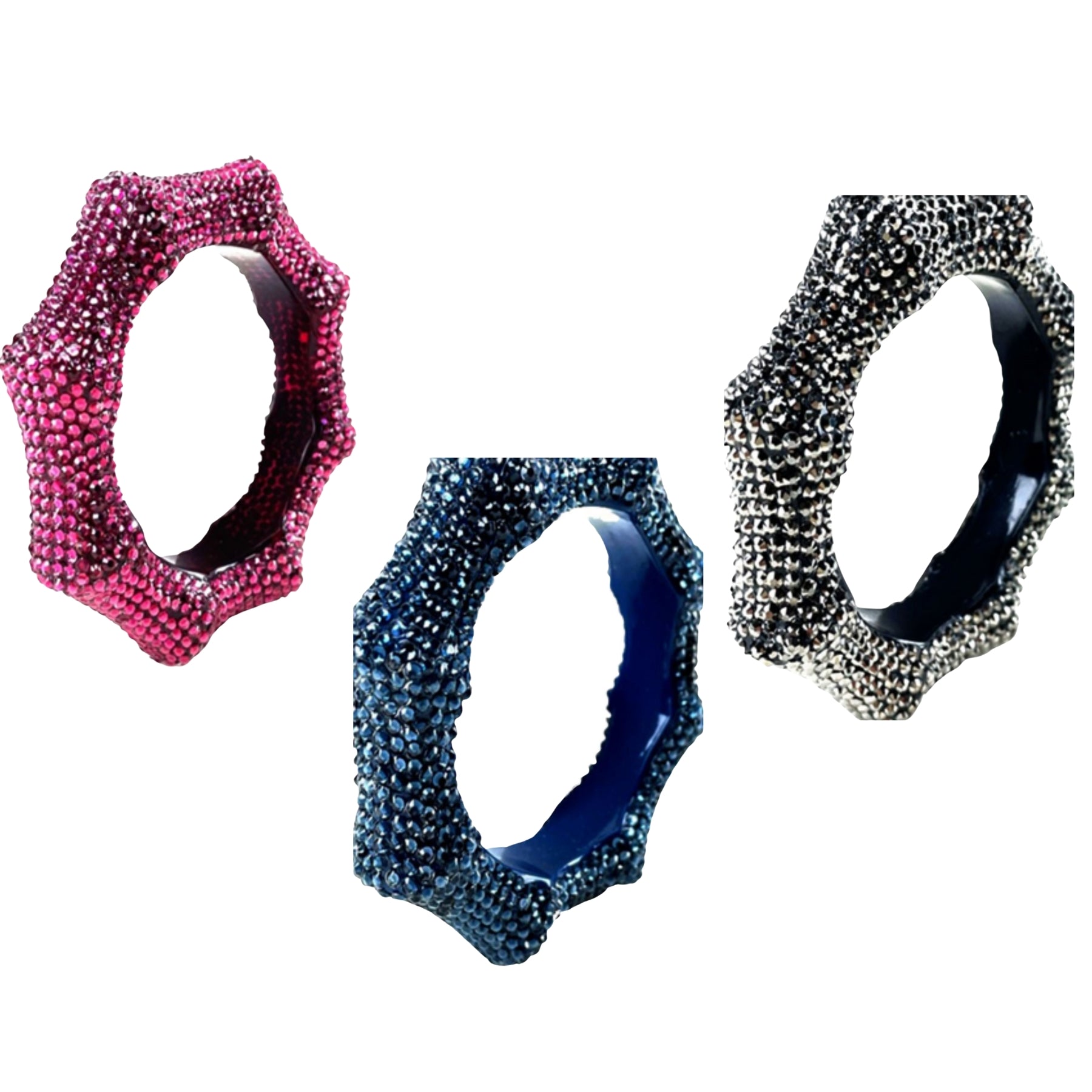 A stylish studded bamboo bangle bracelet with a unique design, perfect for enhancing any outfit.