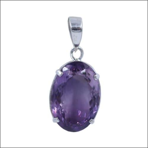 Stunning Amethyst 925 Silver Gemstone Pendant showcasing a vibrant purple amethyst set in high-quality 925 silver, elegantly designed for any occasion.