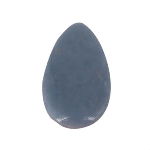 A collection of stunning pear-shaped Angelite gemstones showcasing soft blue tones, perfect for elegant jewelry designs.
