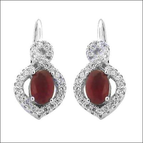 Stylish cubic zirconia earrings made of 925 sterling silver, showcasing a sparkling design perfect for trendy jewelry lovers.