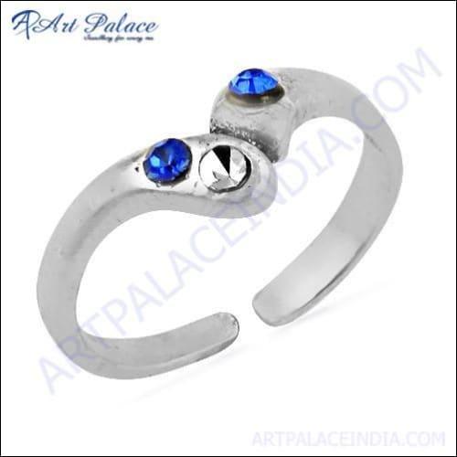 Stylish Ink Zirconia Gemstone 925 Silver Ring featuring a unique design with a sparkling ink zirconia stone set in high-quality 925 silver.