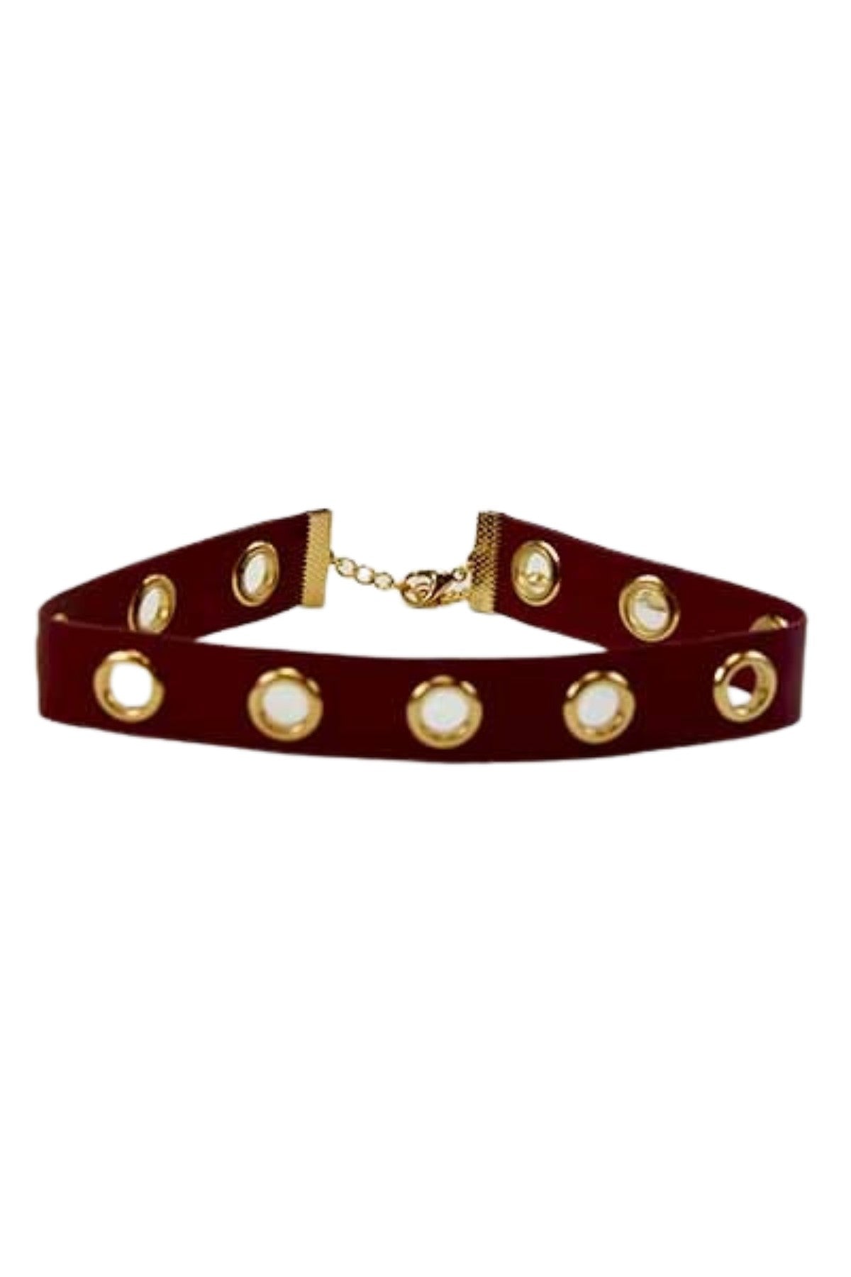 A stylish simple choker necklace featuring a lobster claw clasp and adjustable extender, perfect for any outfit.