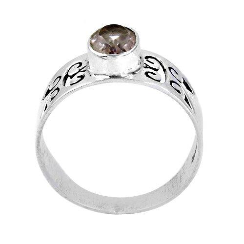 Truly Designer Amethyst Gemstone Silver Ring featuring a stunning purple amethyst set in 925 sterling silver, showcasing intricate craftsmanship.