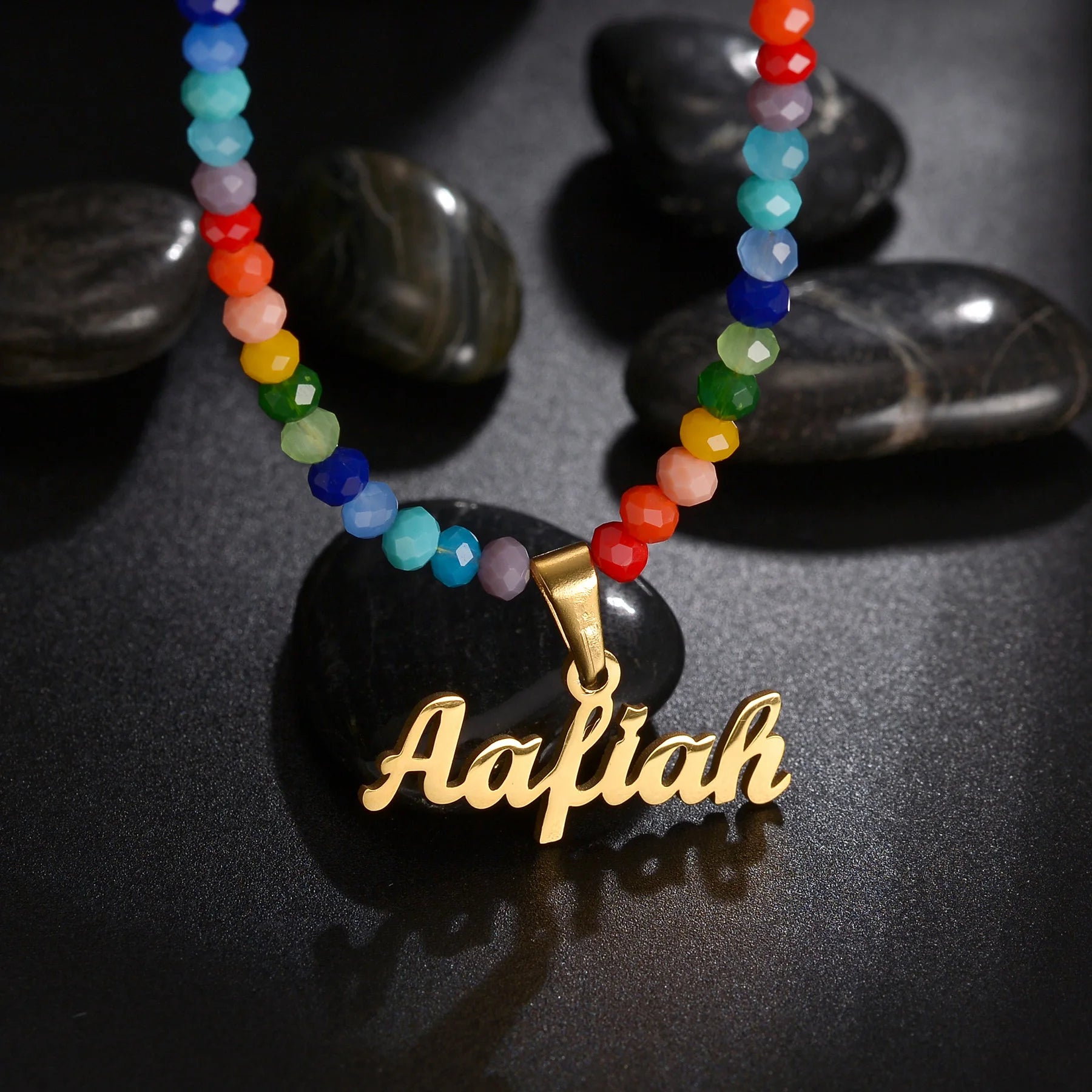 A collection of Beads Customized Jewelry featuring stainless steel bracelets and necklaces, showcasing unique designs and personalization options.