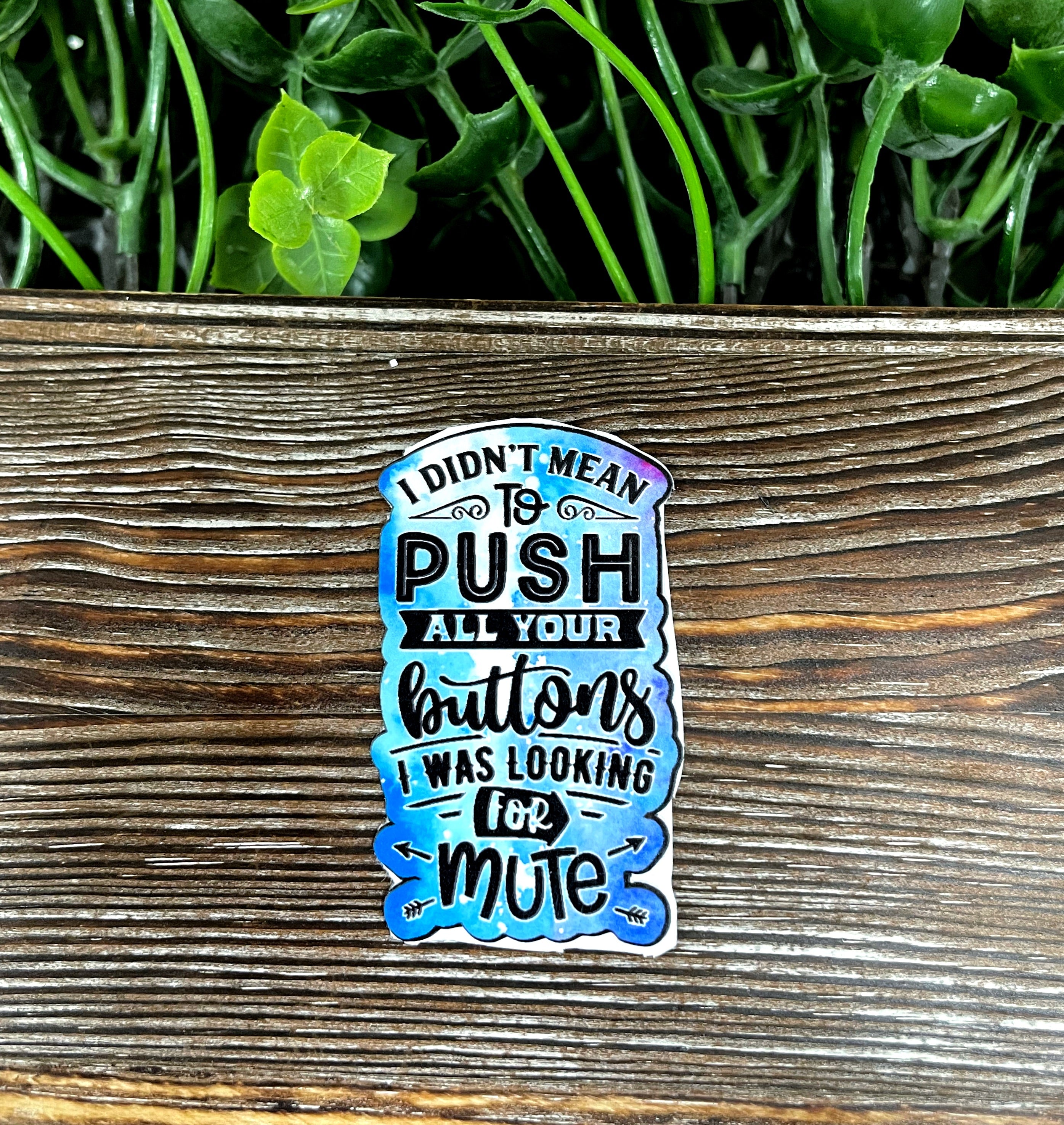 Snarky Sarcasm Quote die cut sticker on a smooth surface, showcasing vibrant colors and a humorous design.