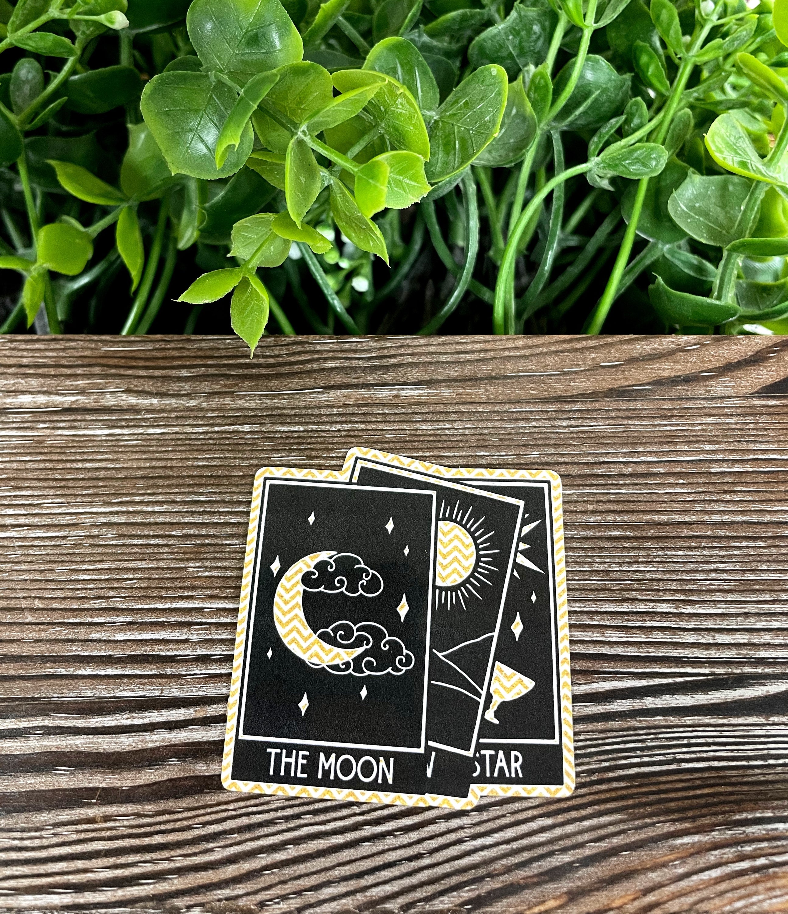 Tarot Cards Sticker featuring a Chevron Pattern, showcasing vibrant colors and intricate design, perfect for personalizing various surfaces.