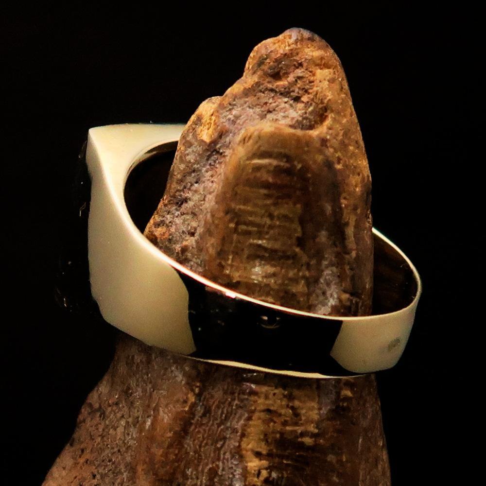 Men's Costa Rican National Flag Ring made of solid brass with high polish and enamel, featuring the RCRN logo engraved.