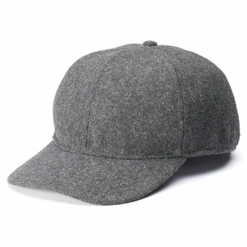 Apt 9 by Totes Men's Wool Blend Charcoal Grey Winter Baseball Cap with ear flaps, showcasing its stylish design and cozy features.