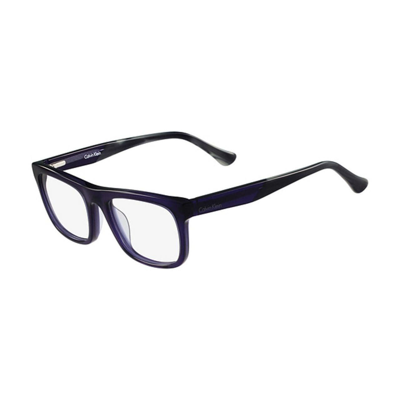 Calvin Klein CK-5925-414 Navy Square Men's Plastic Eyeglasses with full-rim design and demo lens.
