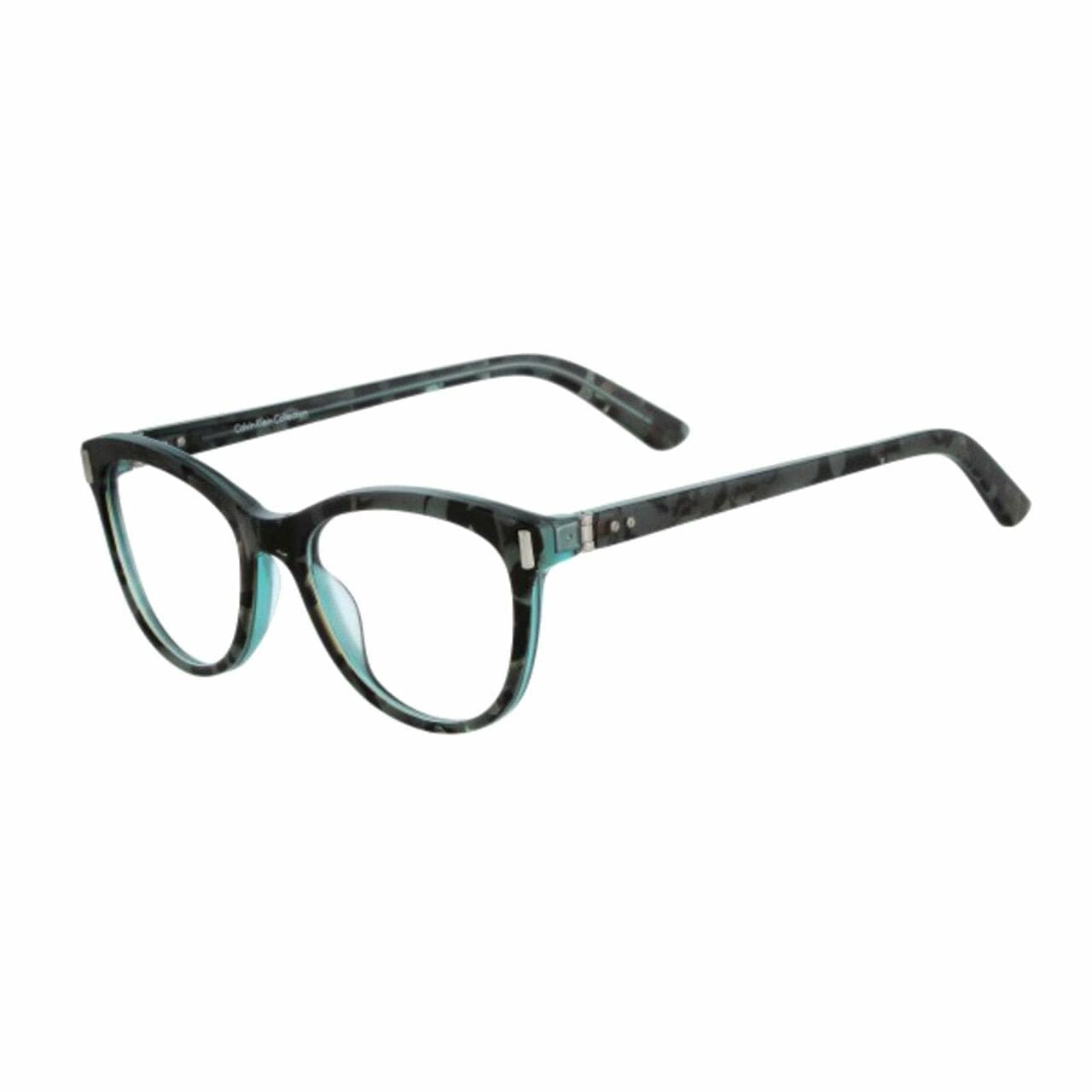 Calvin Klein CK-8533-421 Pacific Tortoise Cat Eye Women's Eyeglasses showcasing a stylish cat eye design in lightweight plastic.
