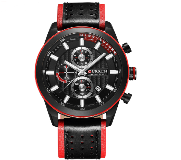 Casual Business Watch for Men featuring an alloy case and belt strap, showcasing a stylish design suitable for various occasions.