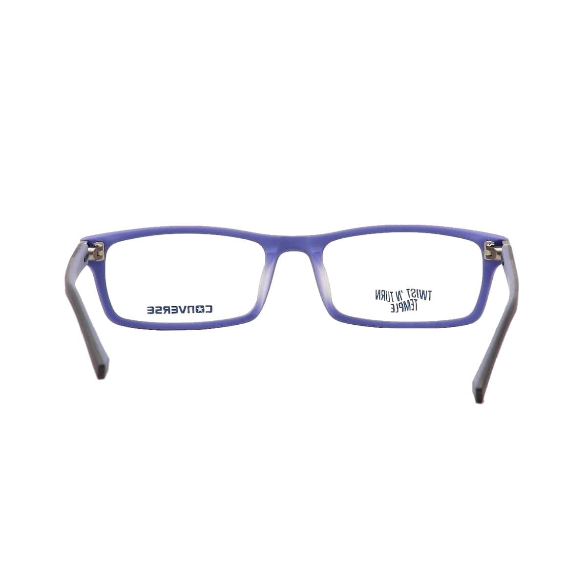 Converse Q039 Blue Rectangular Men's Acetate Eyeglasses showcasing a stylish blue frame with a rectangular shape.