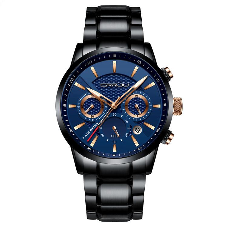 High Quality Waterproof Quartz Watch for Men with a sleek design, featuring a 4.2cm dial and 24cm strap, perfect for any occasion.