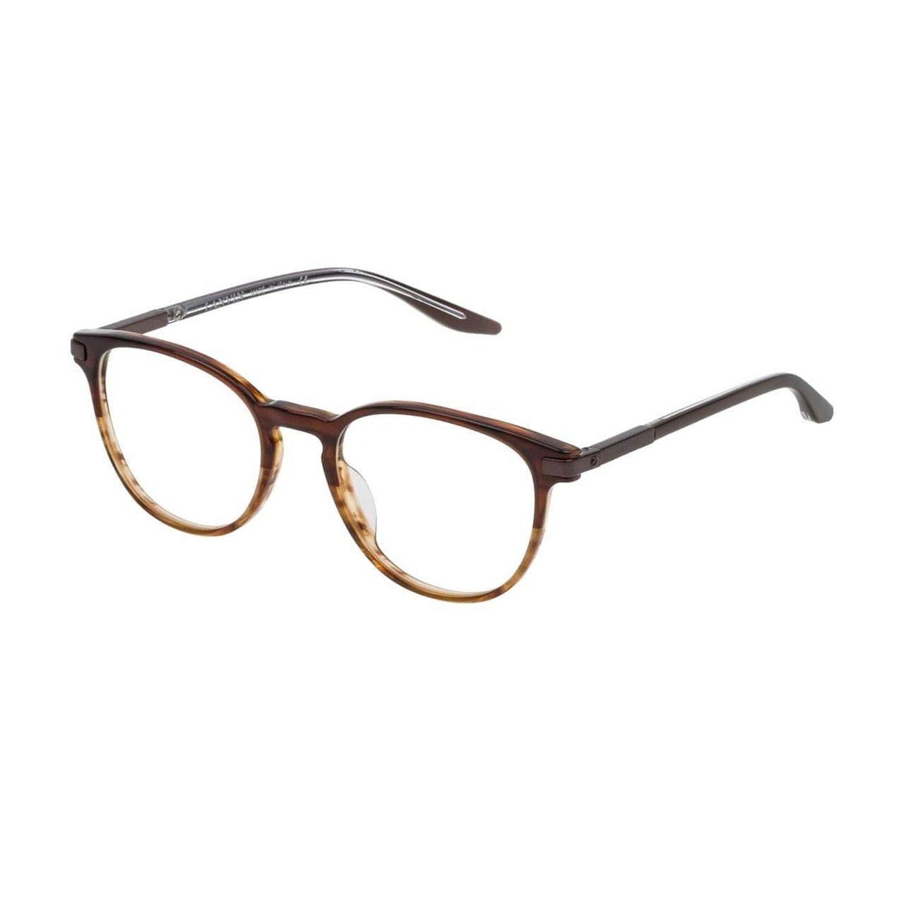 Lanvin VLN 737-0D83 Brown Square Unisex Acetate Eyeglasses showcasing a stylish brown frame and square lenses.