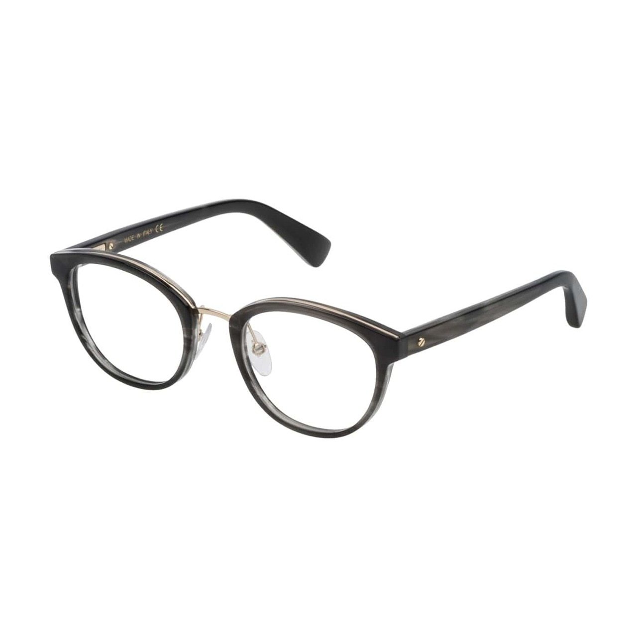 Lanvin VLN 745M-09T8 Grey Square Unisex Acetate Eyeglasses showcasing a stylish grey frame and square lens design.