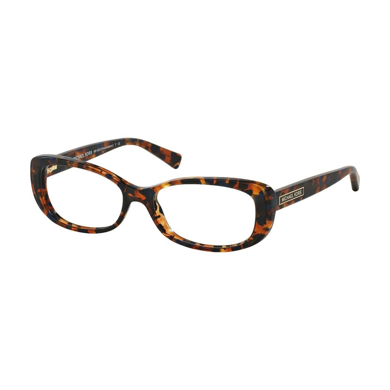 Michael Kors MK 4023-3063 eyeglasses in navy tortoise color, featuring a rectangular shape designed for women.